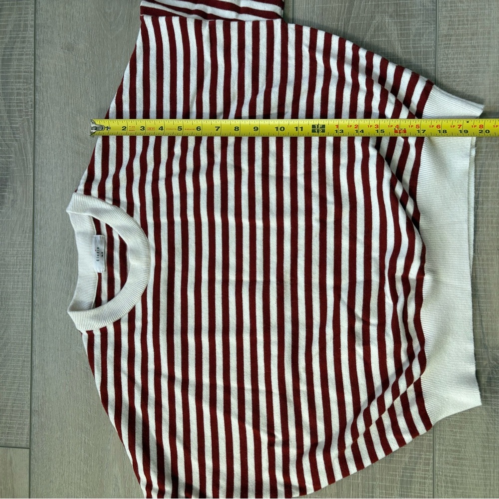 ELODIE Striped Oversized Long Sleeve Top - Picture 5 of 5